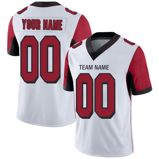 Custom A.Falcons Team Player or Personalized Design Your Own Name for Men Women Youth Jerseys Red Football Jerseys