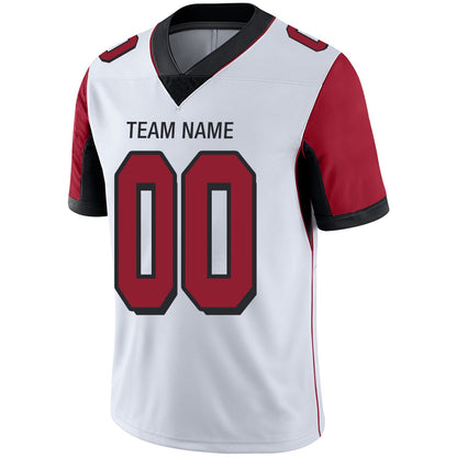 Custom A.Falcons Team Player or Personalized Design Your Own Name for Men Women Youth Jerseys Red Football Jerseys