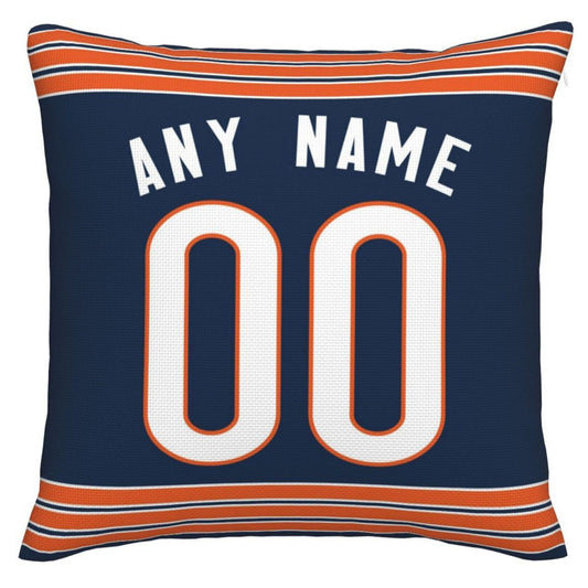 Custom C.Bears Pillow Decorative Throw Pillow Case - Print Personalized Football Team Fans Name & Number Birthday Gift Football Pillows