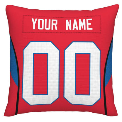 Custom B.Bills Pillow Royal Football Team Decorative Throw Pillow Case Print Personalized Football Style Fans Letters & Number Birthday Gift Football Pillows