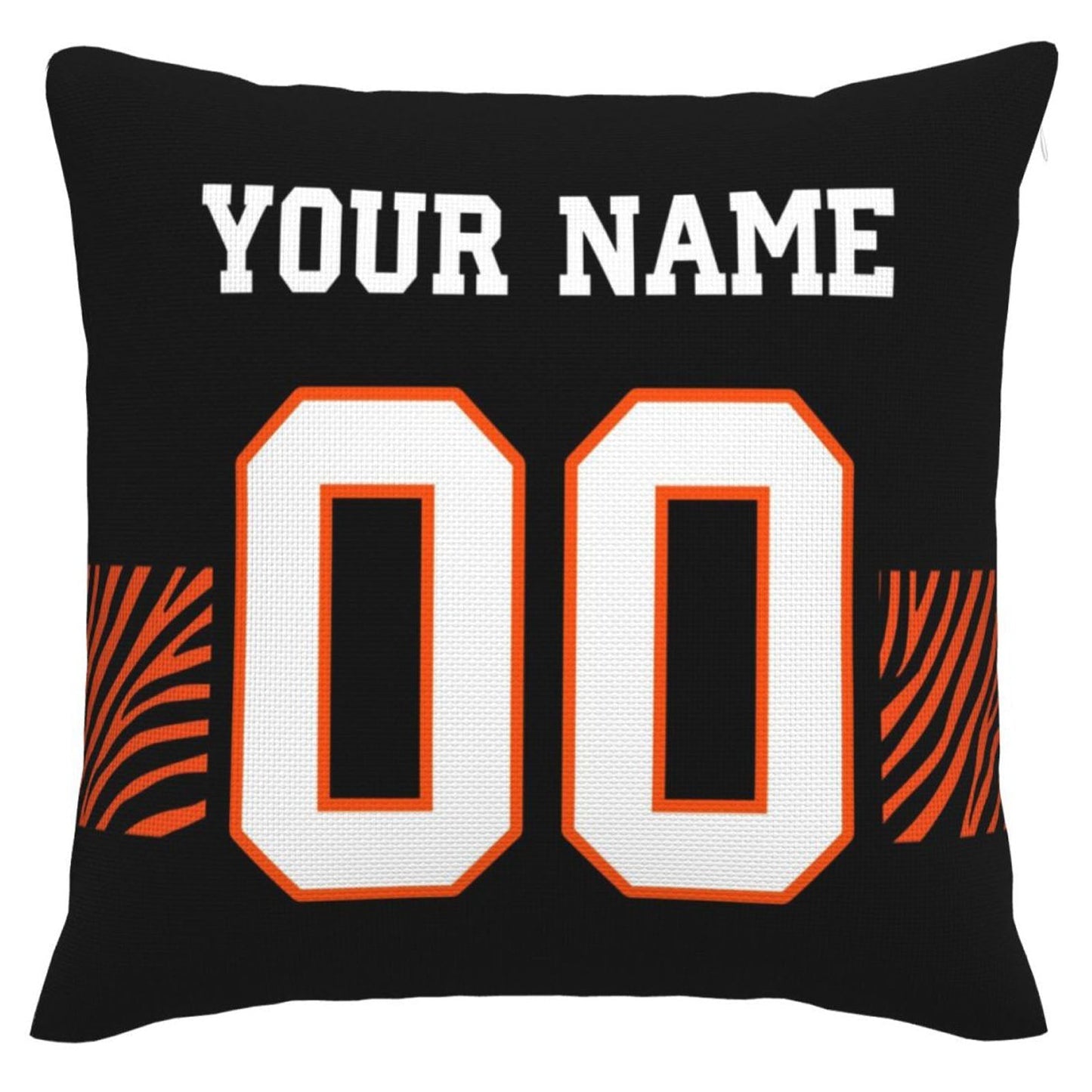 Custom C.Bengals Pillow Decorative Throw Pillow Case - Print Personalized Football Team Fans Name & Number Birthday Gift Football Pillows
