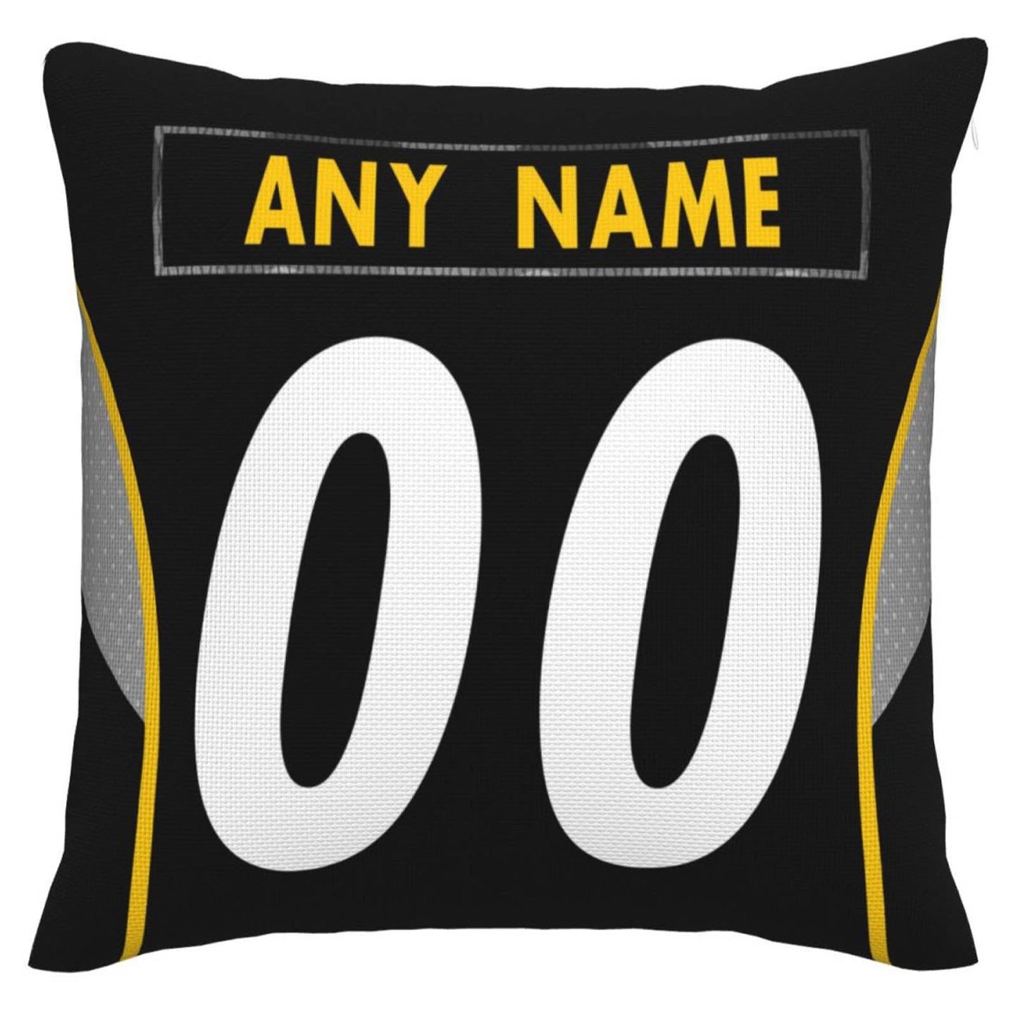 Custom P.Steelers Pillow Decorative Throw Pillow Case - Print Personalized Football Team Fans Name & Number Birthday Gift Football Pillows