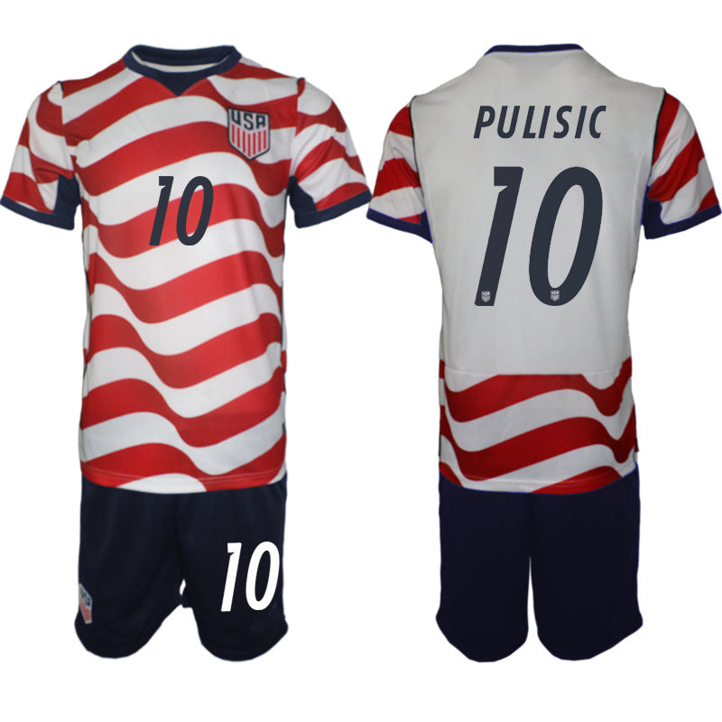 America #10 Pulisic Black Soccer Jersey