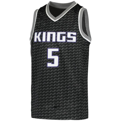 S.Kings #5 De'Aaron Fox Jordan Brand  Swingman Player Jersey Statement Edition Black Statement Edition Stitched American Basketball Jersey