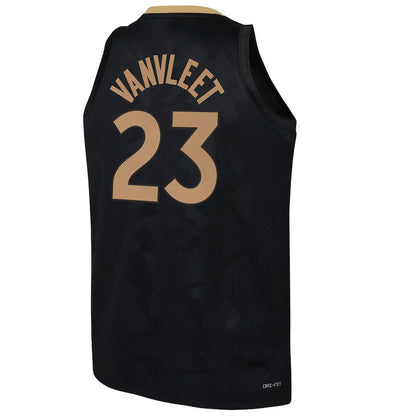 T.Raptors #23 Fred VanVleet  Swingman Jersey City Edition Black Stitched American Basketball Jersey
