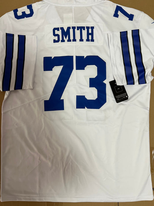 Tyler Smith Jerseys White D.Cowboys New Number 73  Football Jerseys