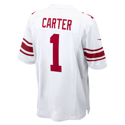 NY.Giants #1 Abdul Carter White First Round Pick Game Stitched American Football Jerseys