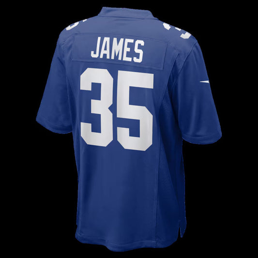 NY.Giants #35 LaMareon James Royal Team Game Stitched American Football Jerseys