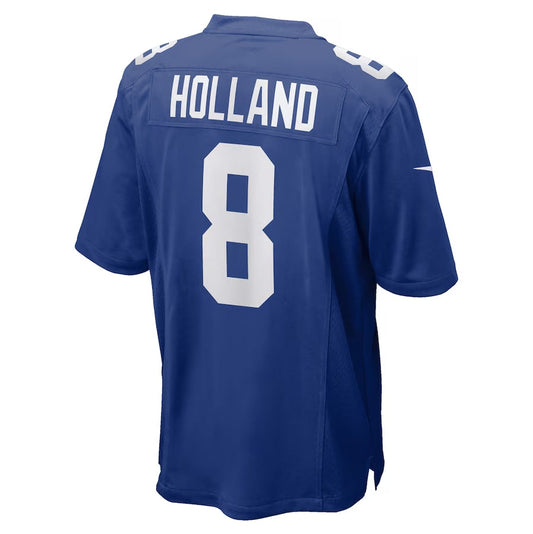 NY.Giants #8 Jevon Holland Royal Team Game Stitched American Football Jerseys