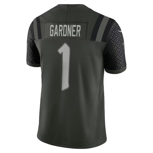NY.Jets #1 Ahmad Sauce Gardner 2025 Rivalries Collection Limited Jersey - Gotham Green Stitched American Football Jerseys