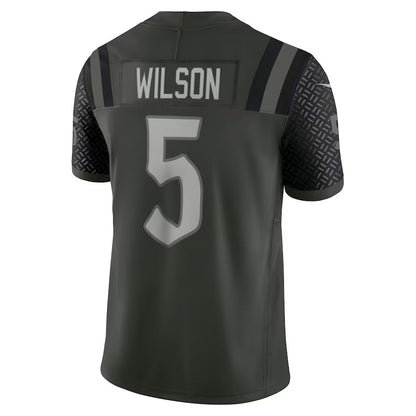 NY.Jets #5 Garrett Wilson 2025 Rivalries Collection Limited Jersey - Gotham Green Stitched American Football Jerseys