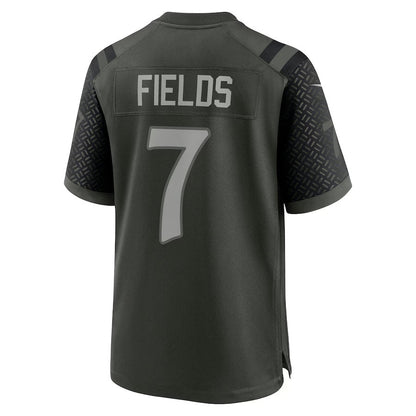 NY.Jets #7 Justin Fields 2025 Rivalries Collection Game Jersey - Gotham Green Stitched American Football Jerseys