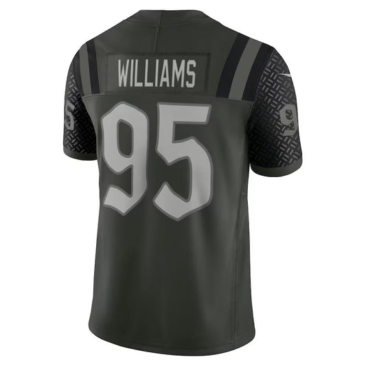 NY.Jets #95 Quinnen Williams 2025 Rivalries Collection Limited Jersey - Gotham Green Stitched American Football Jerseys