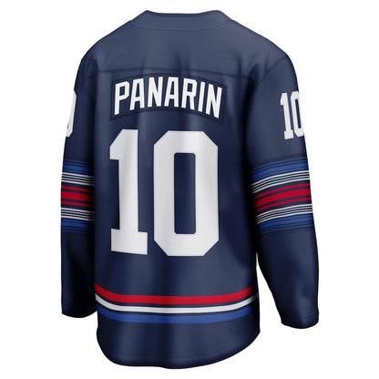 NY.Rangers #10 Artemi Panarin Fanatics Alternate Premier Breakaway Player Jersey - Navy Stitched American Hockey Jerseys