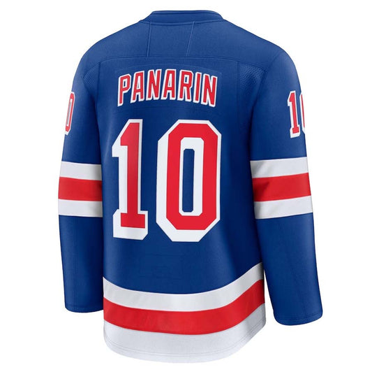 NY.Rangers #10 Artemi Panarin Fanatics Home Premium Jersey - Blue Stitched American Hockey Jerseys