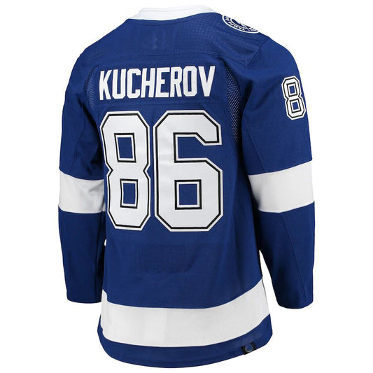 TB.Lightning #86 Nikita Kucherov Home Primegreen Authentic Pro Player Jersey Blue Stitched American Hockey Jerseys