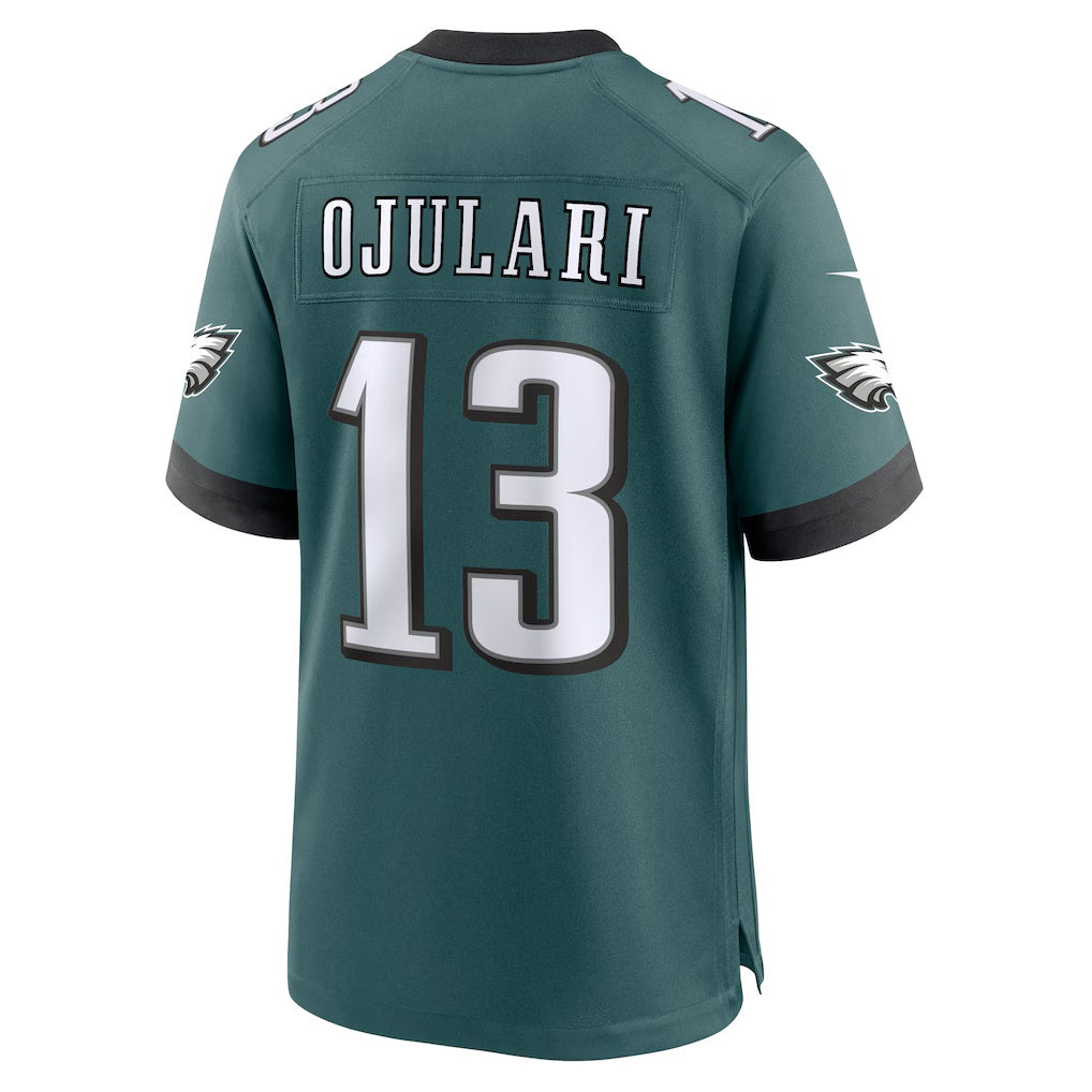 P.Eagles #13 Azeez Ojulari Midnight Green Team Game Stitched American Football Jerseys