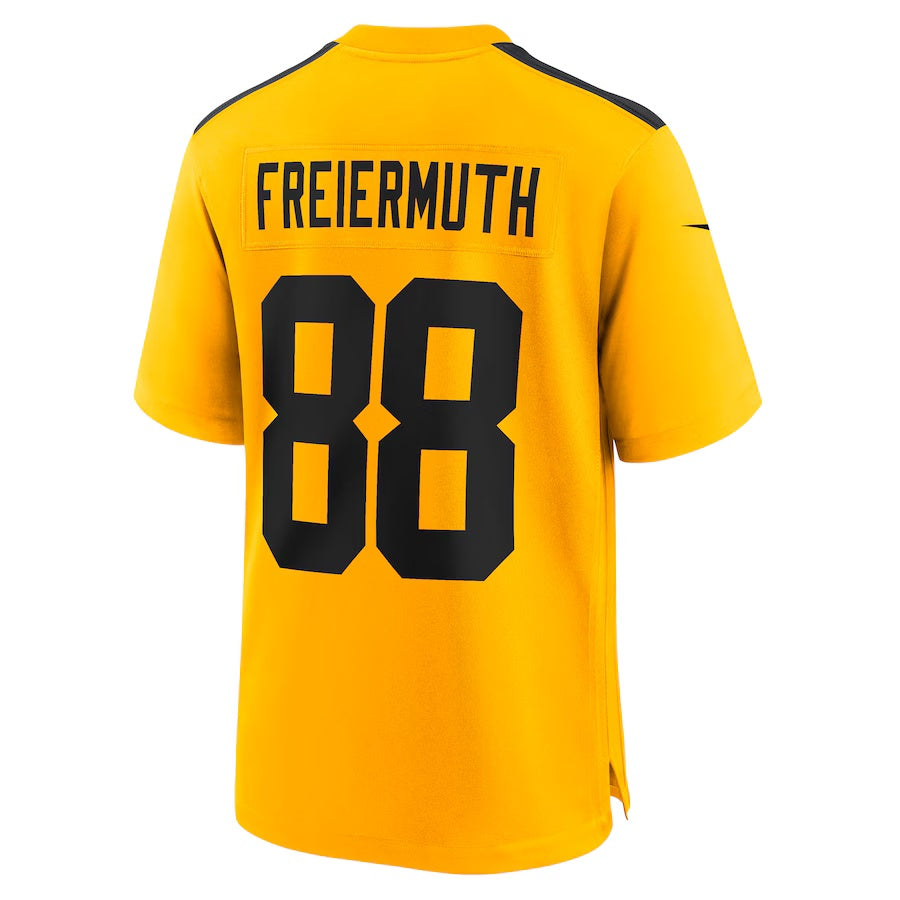 P.Steelers #88 Pat Freiermuth Gold Alternate 1933 Throwback Game Stitched American Football Jerseys