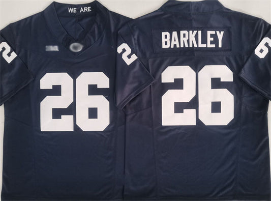 P.State Nittany Lions #26 Saquon Barkley Navy 2024 F.U.S.E. Stitched College Jerseys