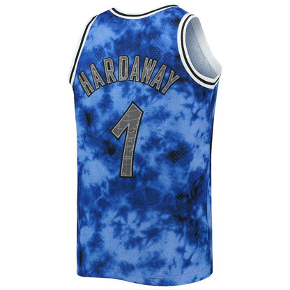 O.Magic #1 Penny Hardaway Mitchell & Ness 1994-95 Galaxy Swingman Jersey Blue Stitched American Basketball Jersey