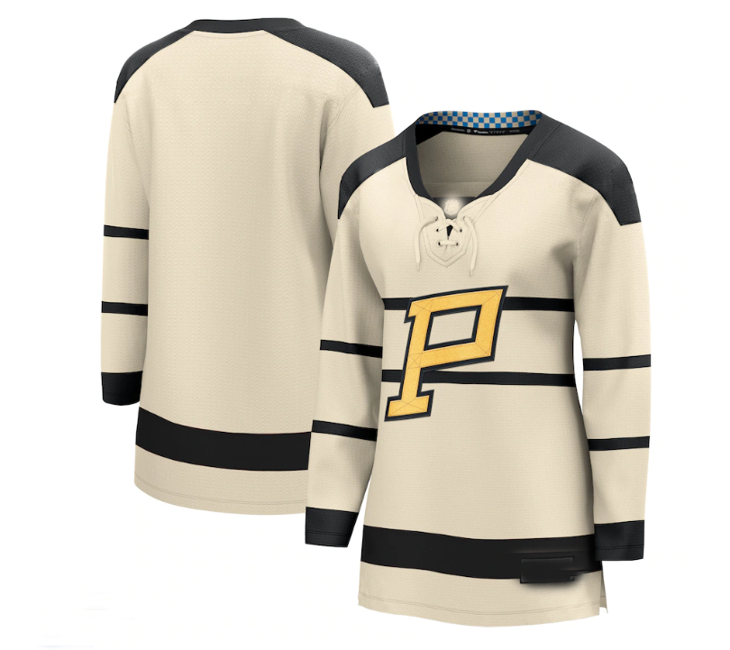 P.Penguins Fanatics Branded 2023 Winter Classic Blank Jersey - Cream Stitched American Hockey Jerseys