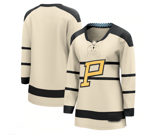 P.Penguins Fanatics Branded 2023 Winter Classic Blank Jersey - Cream Stitched American Hockey Jerseys