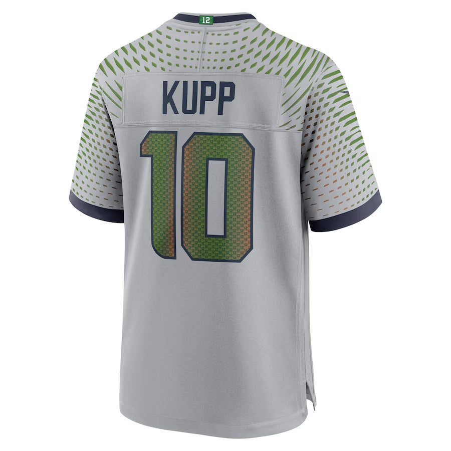 S.Seahawks #10 Cooper Kupp 2025 Rivalries Collection Game Jersey - Wolf Gray Stitched American Football Jerseys
