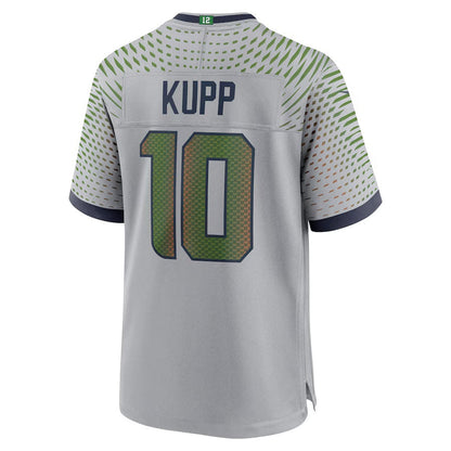 S.Seahawks #10 Cooper Kupp 2025 Rivalries Collection Game Jersey - Wolf Gray Stitched American Football Jerseys