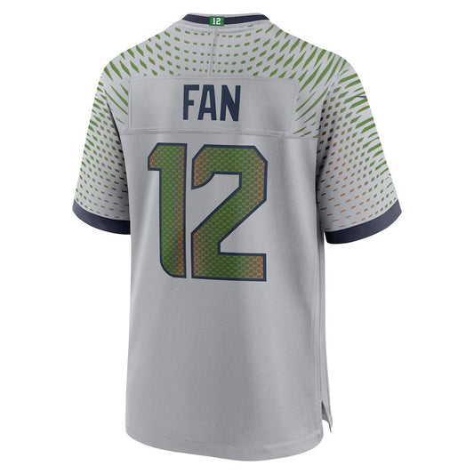 S.Seahawks #12s 2025 Rivalries Collection Game Jersey - Wolf Gray Stitched American Football Jerseys