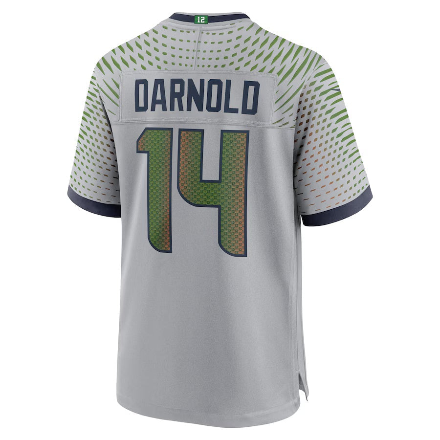S.Seahawks #14 Sam Darnold 2025 Rivalries Collection Game Jersey - Wolf Gray Stitched American Football Jerseys