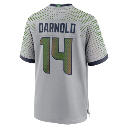 S.Seahawks #14 Sam Darnold 2025 Rivalries Collection Game Jersey - Wolf Gray Stitched American Football Jerseys