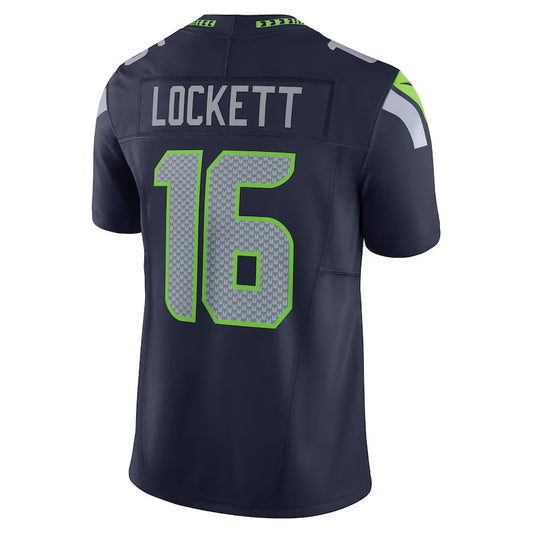 S.Seahawks #16 Tyler Lockett College Navy Team 50th Season Vapor F.U.S.E. Limited Stitched American Football Jerseys
