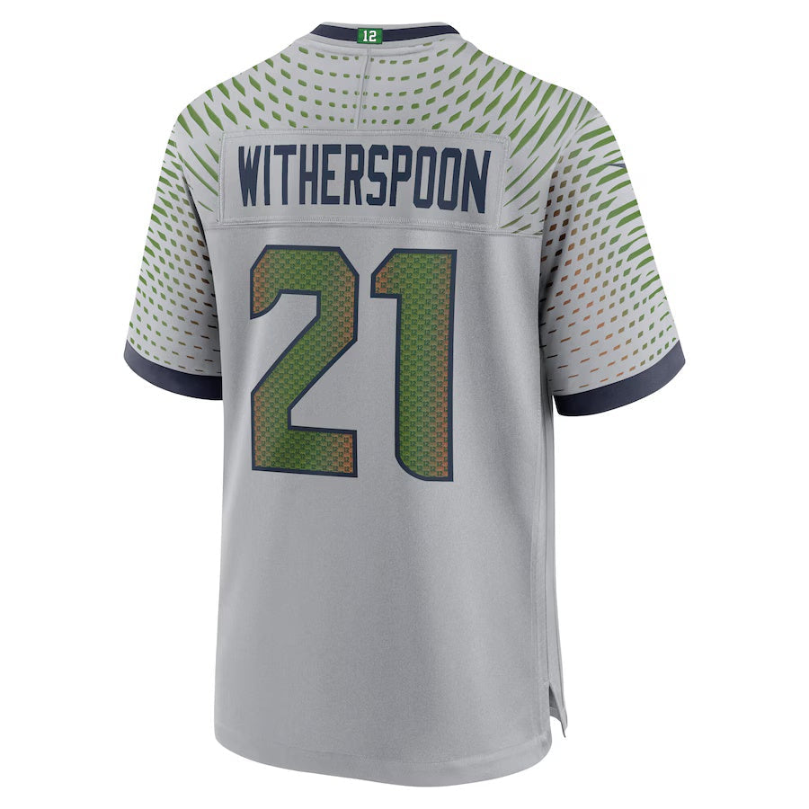 S.Seahawks #21 Devon Witherspoon 2025 Rivalries Collection Game Jersey - Wolf Gray Stitched American Football Jerseys