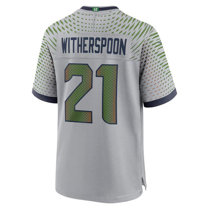 S.Seahawks #21 Devon Witherspoon 2025 Rivalries Collection Game Jersey - Wolf Gray Stitched American Football Jerseys