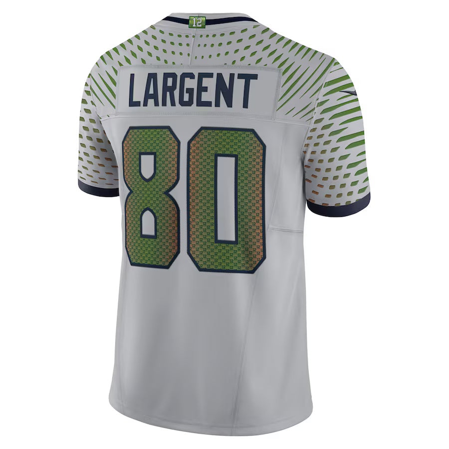 S.Seahawks #80 Steve Largent 2025 Rivalries Collection Retired Player Limited Jersey - Wolf Gray Stitched American Football Jerseys