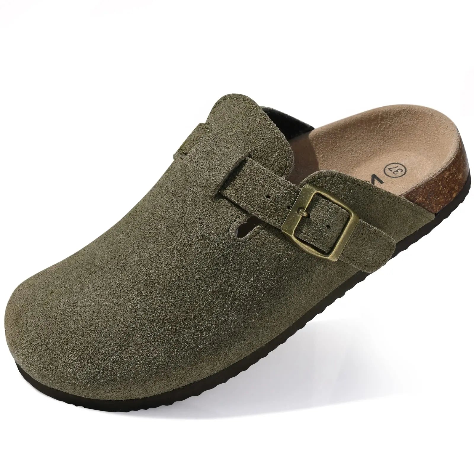 CRACOMIN Women Classic Clogs Cork Footbed Slippers Slip-on Cork Sandals Feamle Unisex Beach Shoes Outdoor Men Mules And Clogs