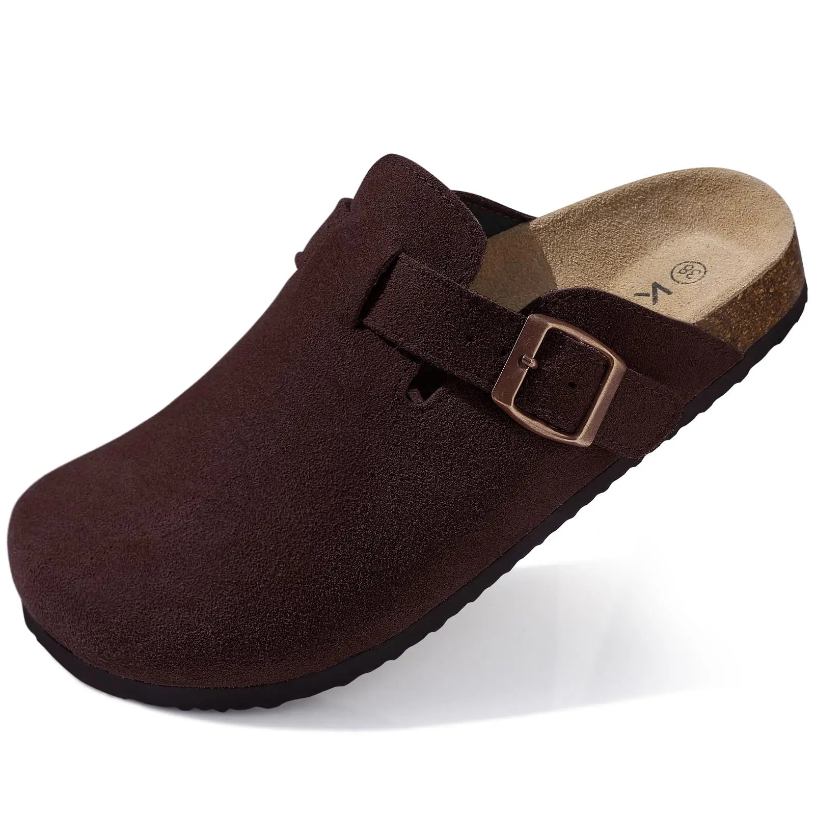CRACOMIN Women Classic Clogs Cork Footbed Slippers Slip-on Cork Sandals Feamle Unisex Beach Shoes Outdoor Men Mules And Clogs