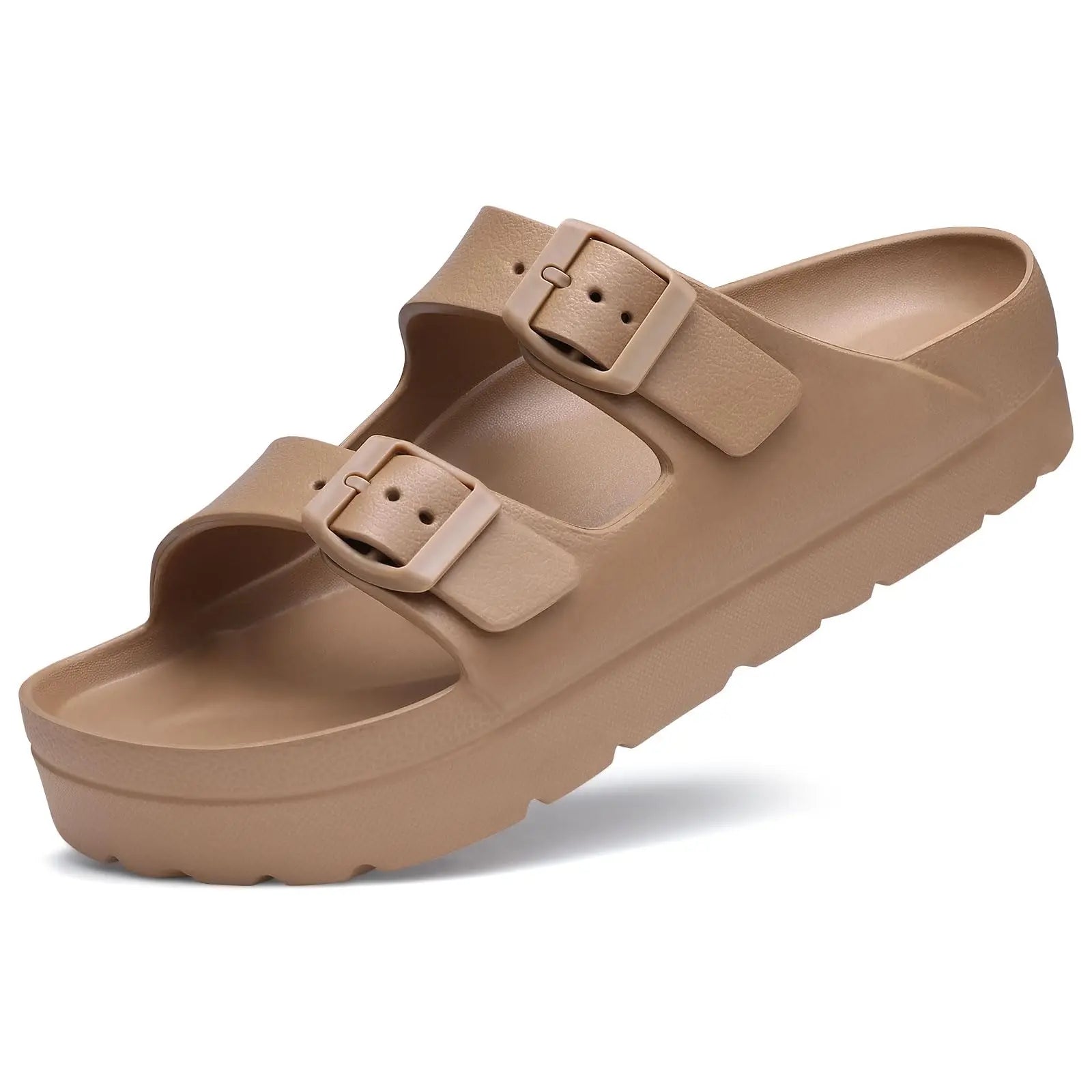 CRACOMIN New Women's Platform Sandals With Arch Support Soft EVA Orthopedic Sandals Summer House Slippers With Adjustable Buckle