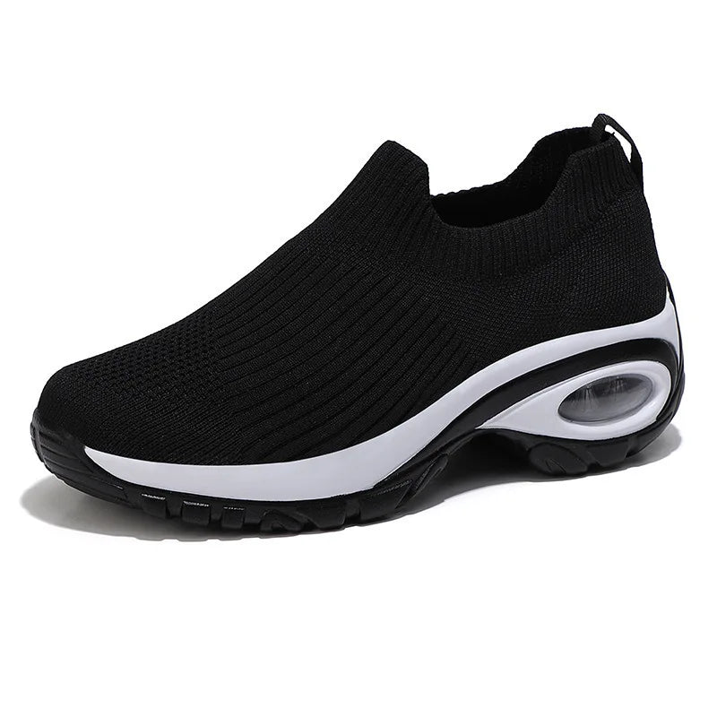 New Women Fashion Casual Sport Shoes Wedge Platform Sneakers Ladies Breathable Vulcanized Shoes 2026