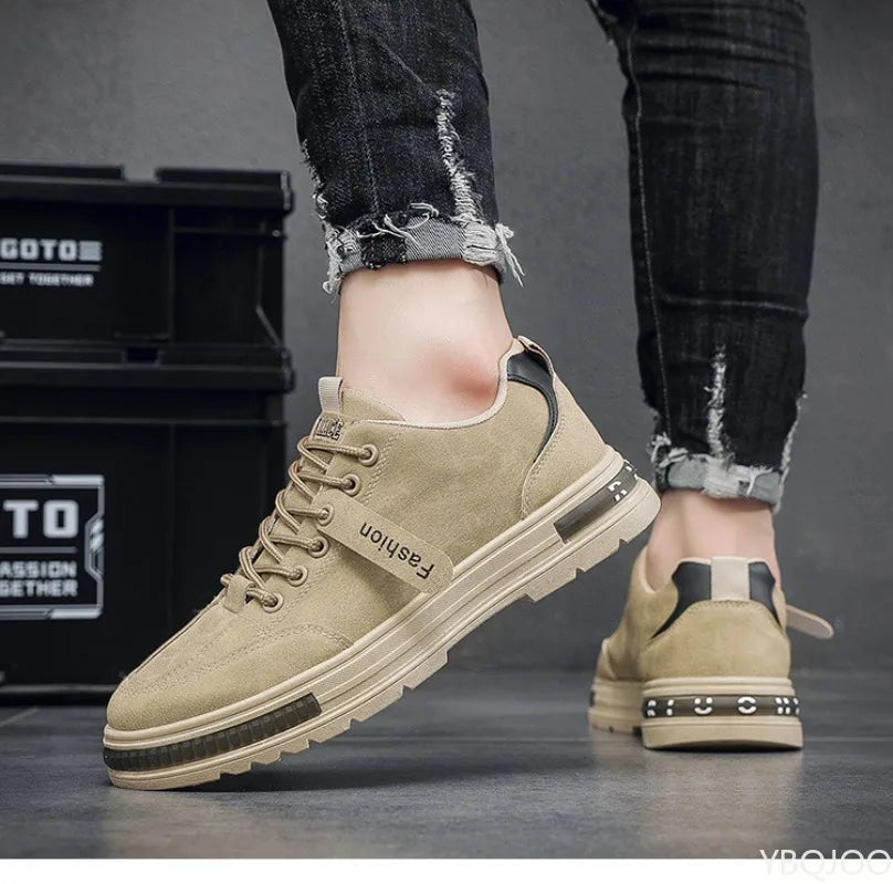 Large Size Spring Autumn New Breathable Lightweight and Casual Men's Shoes Outdoor Anti Slip and Wear-resistant Men's Work Shoes