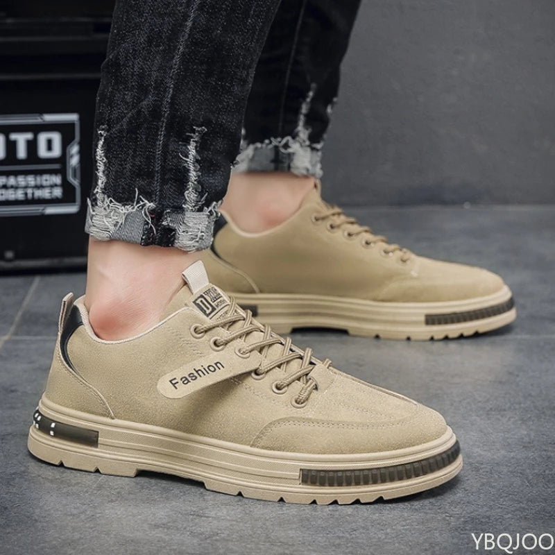 Large Size Spring Autumn New Breathable Lightweight and Casual Men's Shoes Outdoor Anti Slip and Wear-resistant Men's Work Shoes