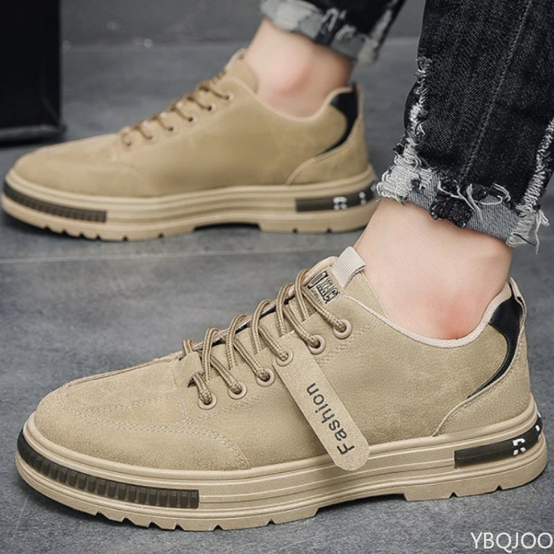 Large Size Spring Autumn New Breathable Lightweight and Casual Men's Shoes Outdoor Anti Slip and Wear-resistant Men's Work Shoes