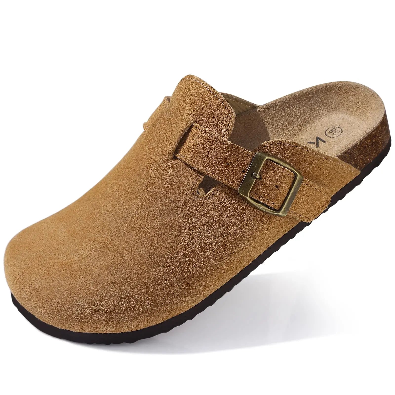 CRACOMIN Women Classic Clogs Cork Footbed Slippers Slip-on Cork Sandals Feamle Unisex Beach Shoes Outdoor Men Mules And Clogs
