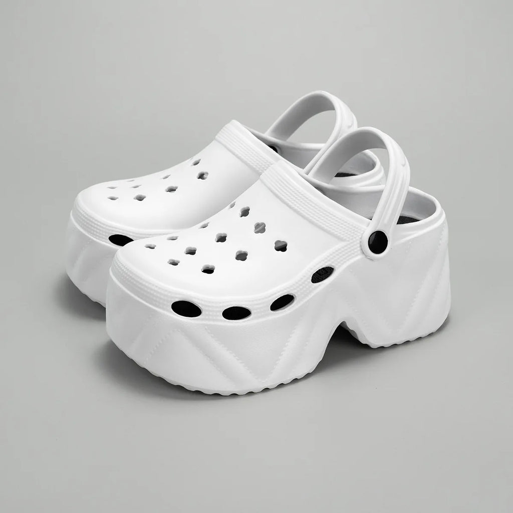 Eva Chunky Platform Sandals for Women Summer Thick Bottom Clogs Slippers Woman Closed Toe Non-Slip Beach Garden Shoes Slide