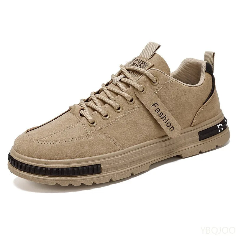 Large Size Spring Autumn New Breathable Lightweight and Casual Men's Shoes Outdoor Anti Slip and Wear-resistant Men's Work Shoes