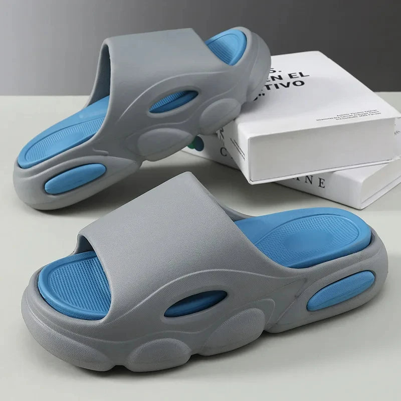 Crestar Platform Soft Eva Slippers For Women Men Fashion Comfortable Unisex Home Sandals Bathroom Non-Slip Slides Beach Shoes