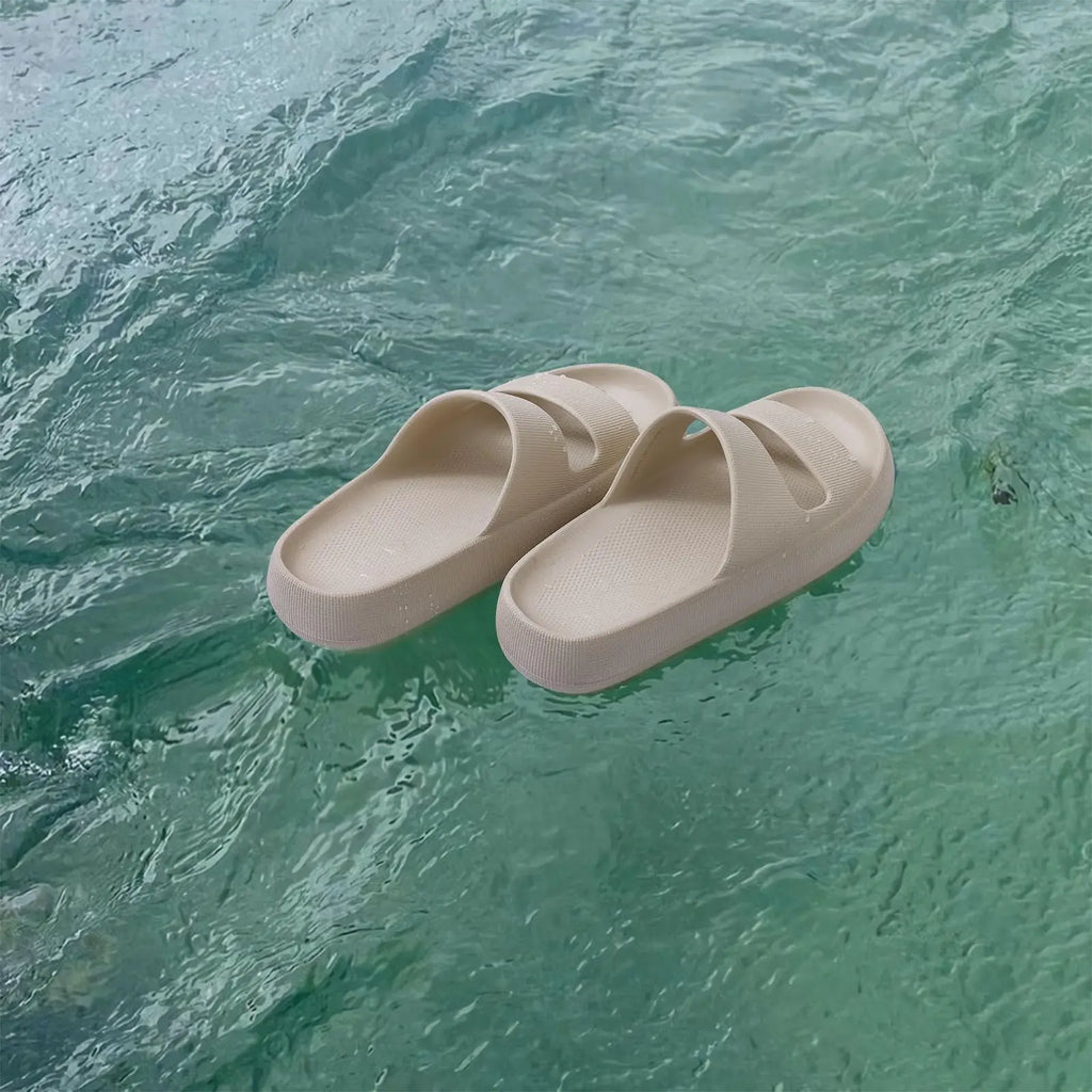 Crestar Orthopedic Slide Sandals for Women Soft Recovery Slip on Sandals Lightweight Summer Cloud Slippers with Arch Support
