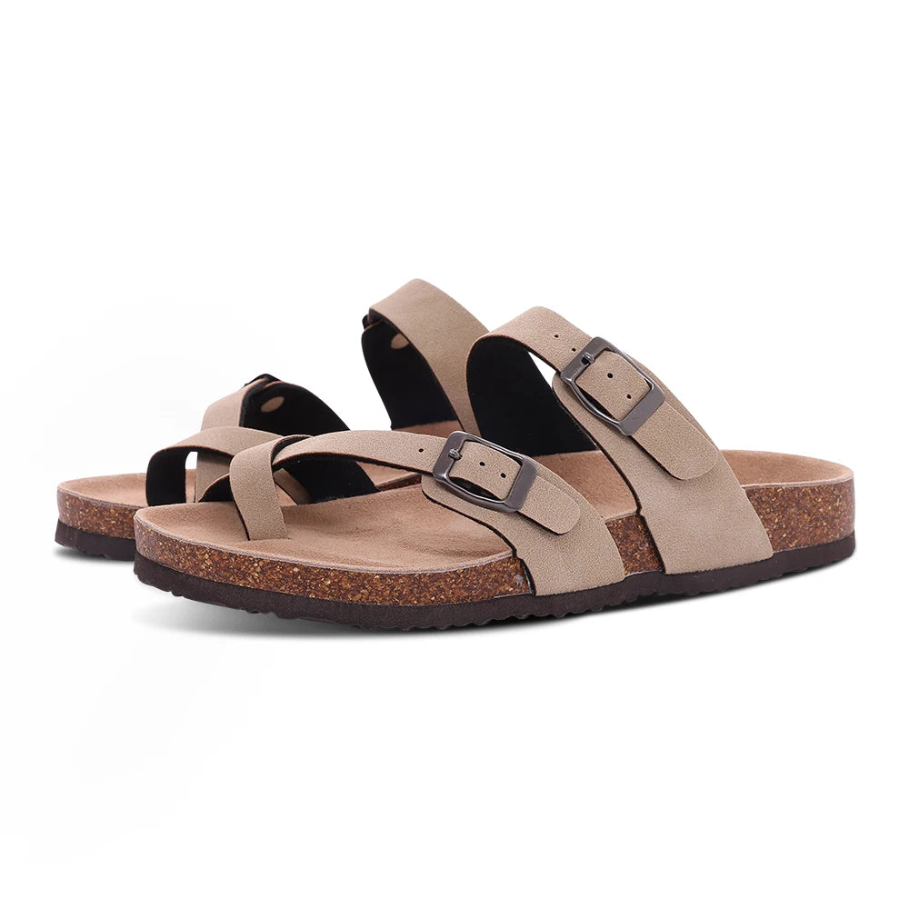 CRACOMIN Women Classic Clogs Cork Footbed Slippers Slip-on Cork Sandals Feamle Unisex Beach Shoes Outdoor Men Mules And Clogs