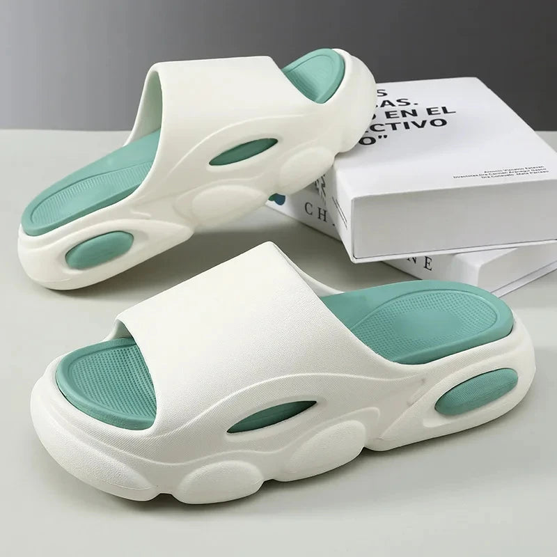 Crestar Platform Soft Eva Slippers For Women Men Fashion Comfortable Unisex Home Sandals Bathroom Non-Slip Slides Beach Shoes