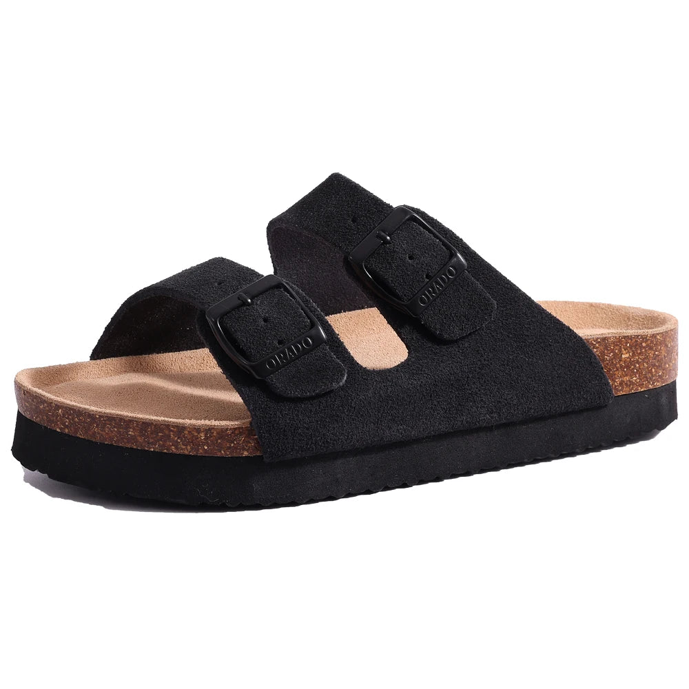 CRACOMIN Women Classic Clogs Cork Footbed Slippers Slip-on Cork Sandals Feamle Unisex Beach Shoes Outdoor Men Mules And Clogs